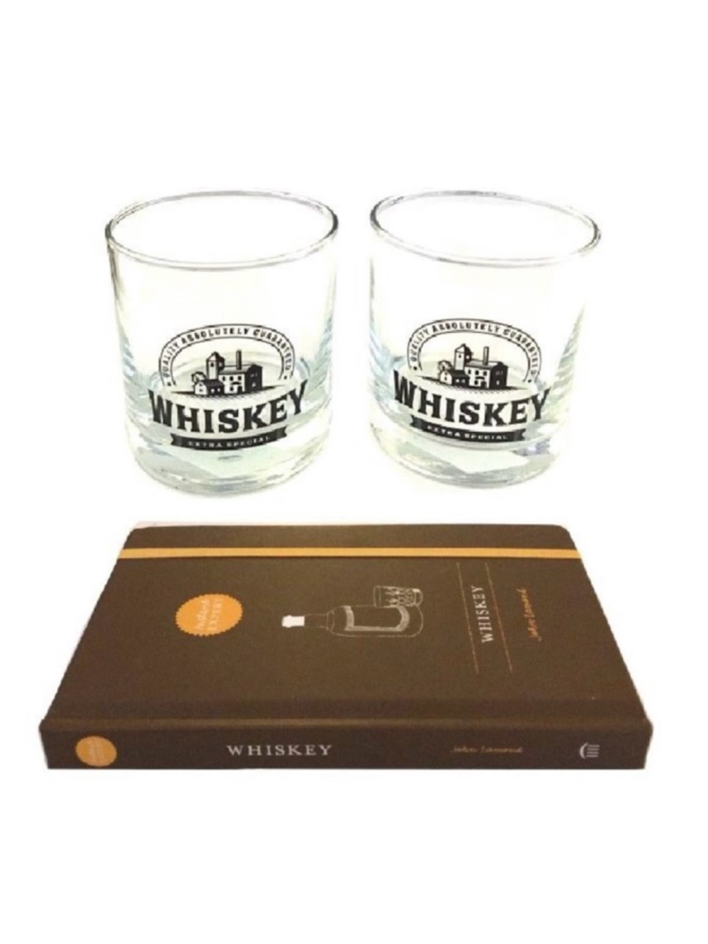 🆕 Two Whiskey Glasses & Master of Malt Guide SET